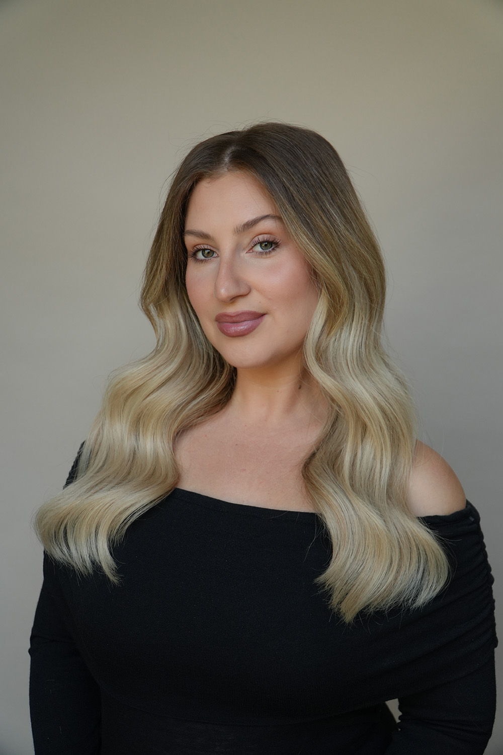 Hair extensions transformation — after